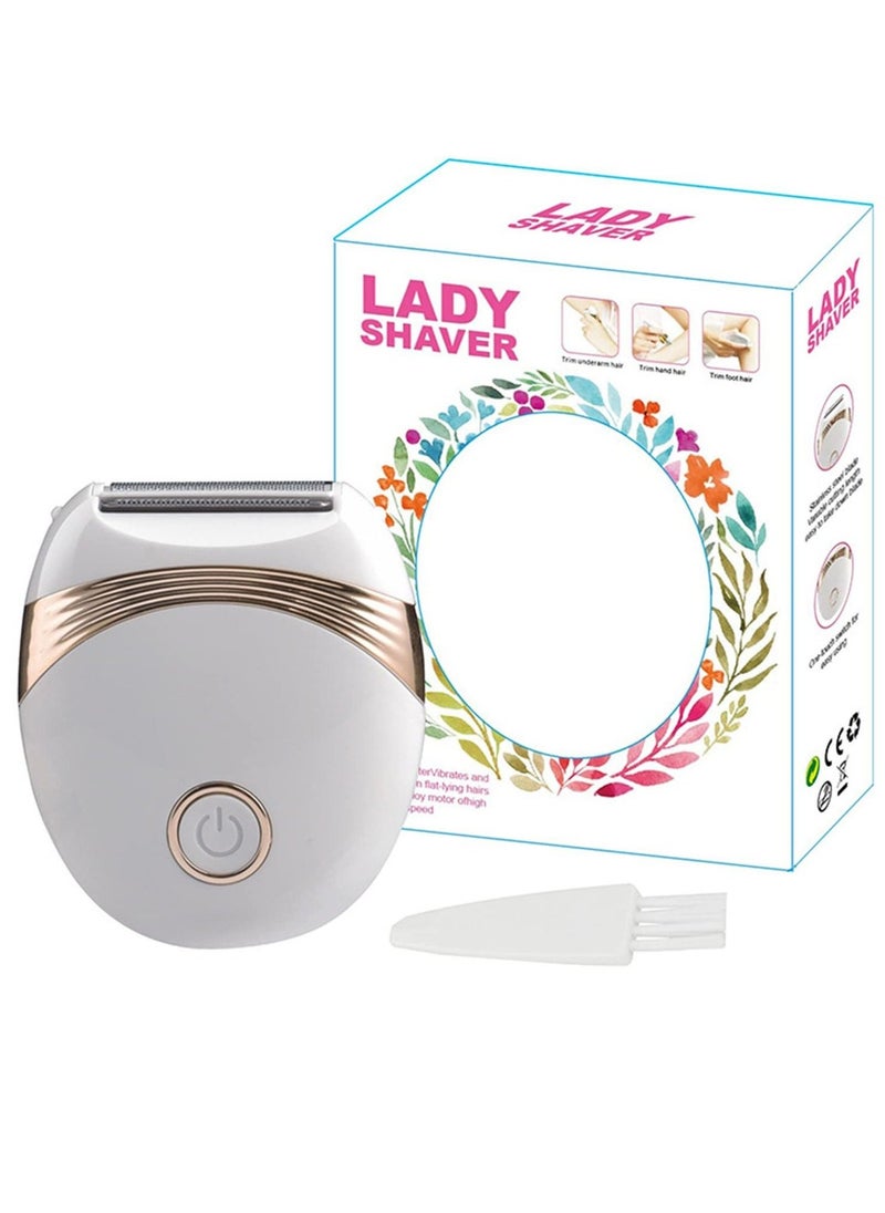 Electric Hair Removal Epilator, Portable Waterproof Painless Electric Hair Shaver, USB Rechargeable Lady Cordless Depilator, Bikini Trimmer Wet and Dry Use for Arm Bikini Leg Underarm - Image 1