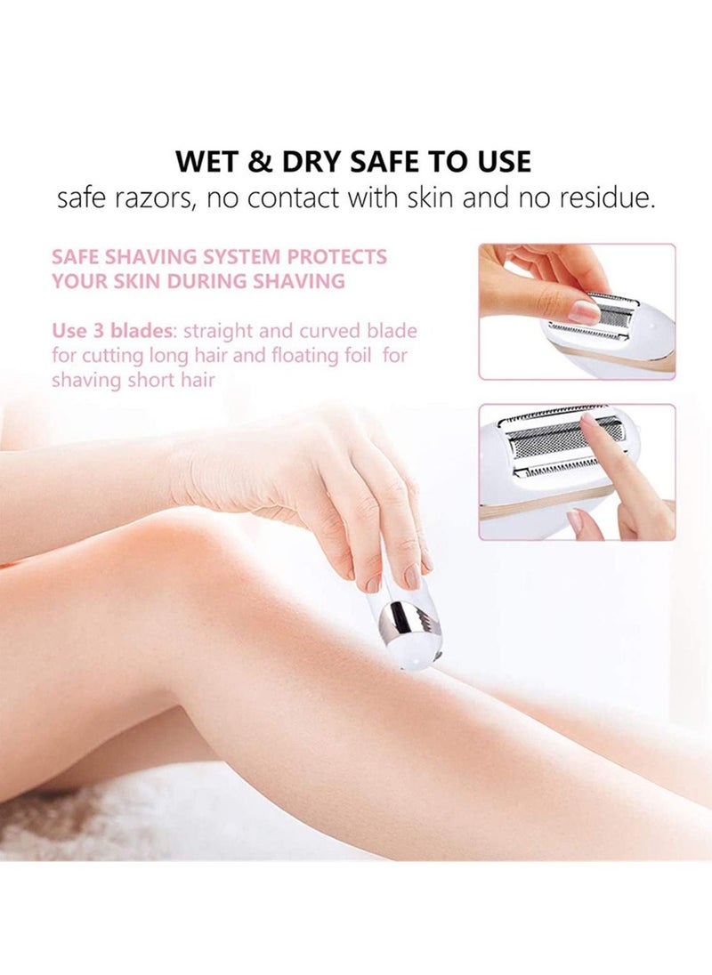 Electric Hair Removal Epilator, Portable Waterproof Painless Electric Hair Shaver, USB Rechargeable Lady Cordless Depilator, Bikini Trimmer Wet and Dry Use for Arm Bikini Leg Underarm - Image 2