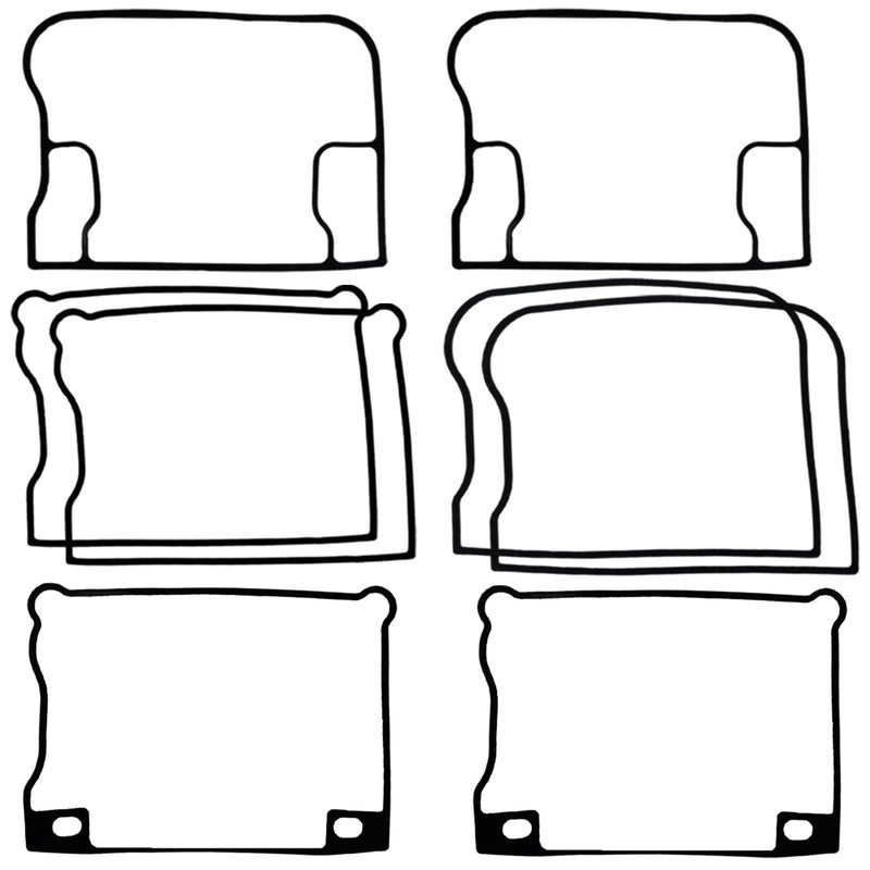 BIGLKNM Top End Gasket Kit Compatible with Harley-Davidson EVO Big Twin 80ci 1340CC Dyna Low Rider Super Glide Wide Glide Tour Glide Softail FXST 1984-1998 - Image 4