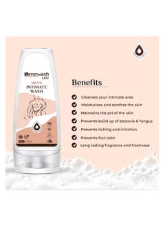 SENZIWASH Leo Intimate Wash For Men 100% Scientific With Natural Ingredients ; Aloe Vera Sea Buckthorn & Calendula ; Prevents Itching Irritation And Odor (120 Ml)  - Image 2
