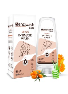 SENZIWASH Leo Intimate Wash For Men 100% Scientific With Natural Ingredients ; Aloe Vera Sea Buckthorn & Calendula ; Prevents Itching Irritation And Odor (120 Ml)  - Image 1