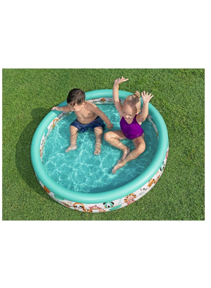 Bestway Round Inflatable Pool with Safari Animals 48 X 10 - Image 2