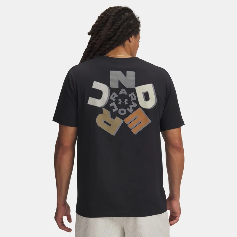 Under Armour Black Men's Radial Wordmark T-Shirt for Men | Best Price UAE