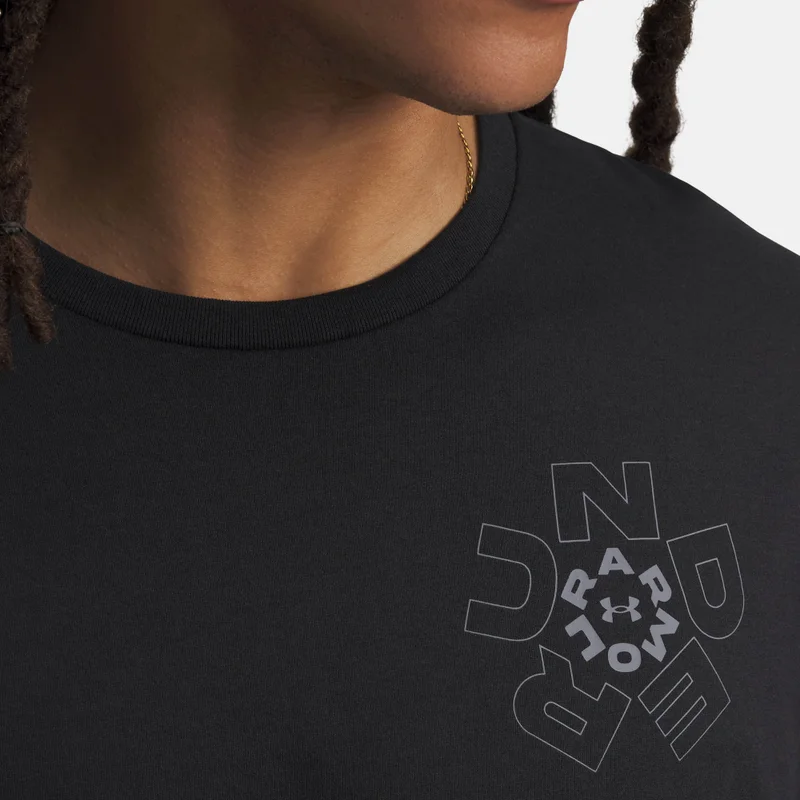 Under Armour Black Men's Radial Wordmark T-Shirt for Men | Best Price UAE