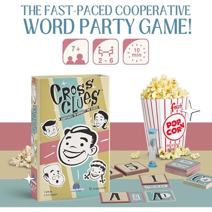 بلو أورانج القرائن المتقاطعة لألعاب Blue Orange - لعبة حفلة عائلية تعاونية جديدة من 2 إلى 6 لاعبين. موصى به للأعمار من 7 سنوات فما فوق - Image 2