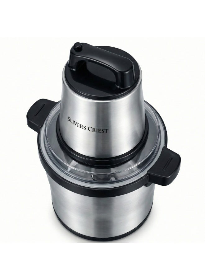Slivers Criest SC-7600 Electric Meat Grinder 8L Stainless Steel for Household and Commercial Use - Image 3