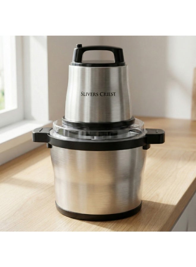 Slivers Criest SC-7600 Electric Meat Grinder 8L Stainless Steel for Household and Commercial Use - Image 2
