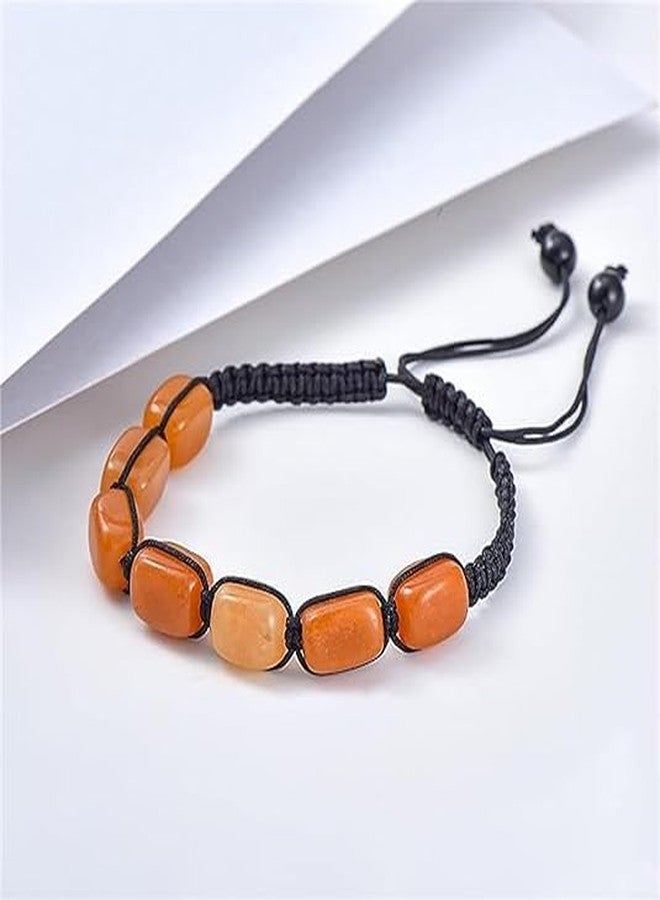 THE MEN THING MOSAIC SQUARE - Beads Bracelet with Natural Stone - Adjustable Bracelet for Men & Boys - Image 3