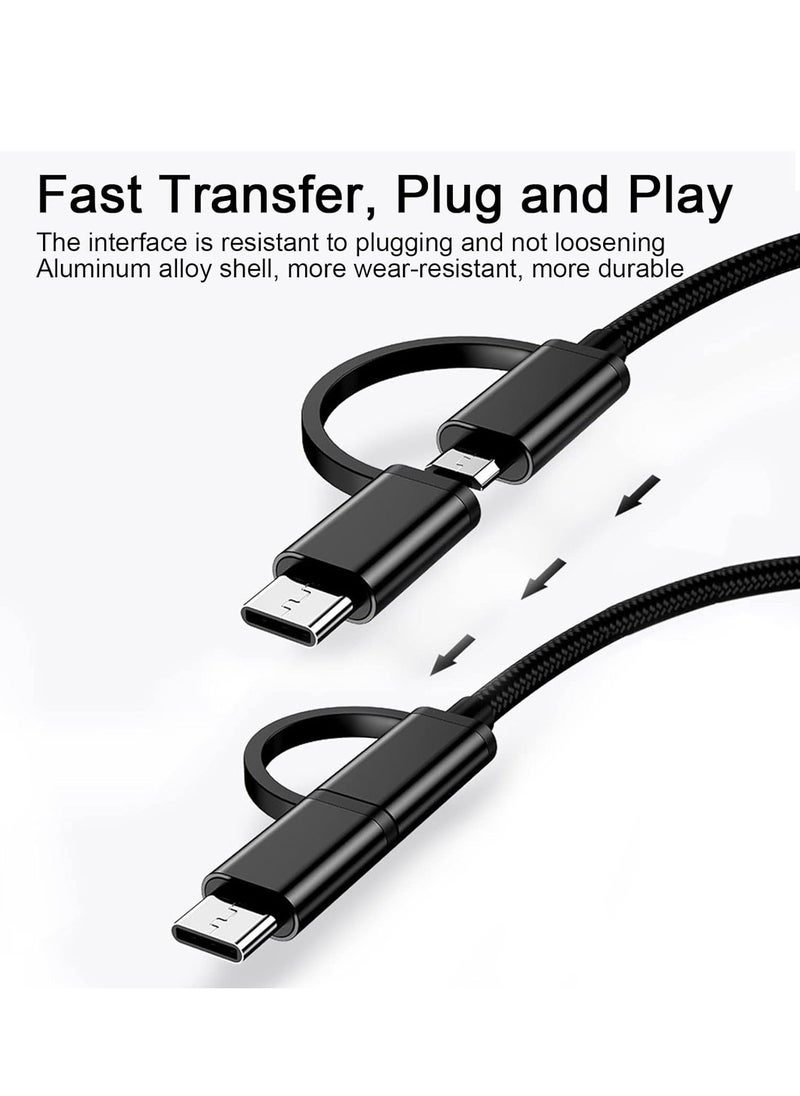 Raxoom 2-in-1 USB C/Micro to USB Adapter, USB C to USB, OTG Adapter Cable, USB C to A Male to Female Adapter, Compatible with MacBook 2019 2018 2017 - Image 2