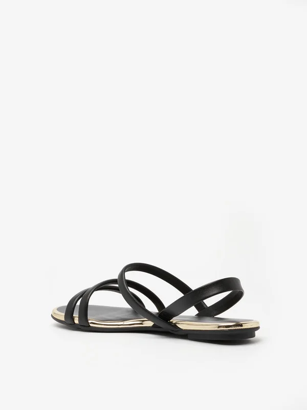 Beira Rio Beira Rio Ladies Sandals With Back Strap Black | Made In Brazil