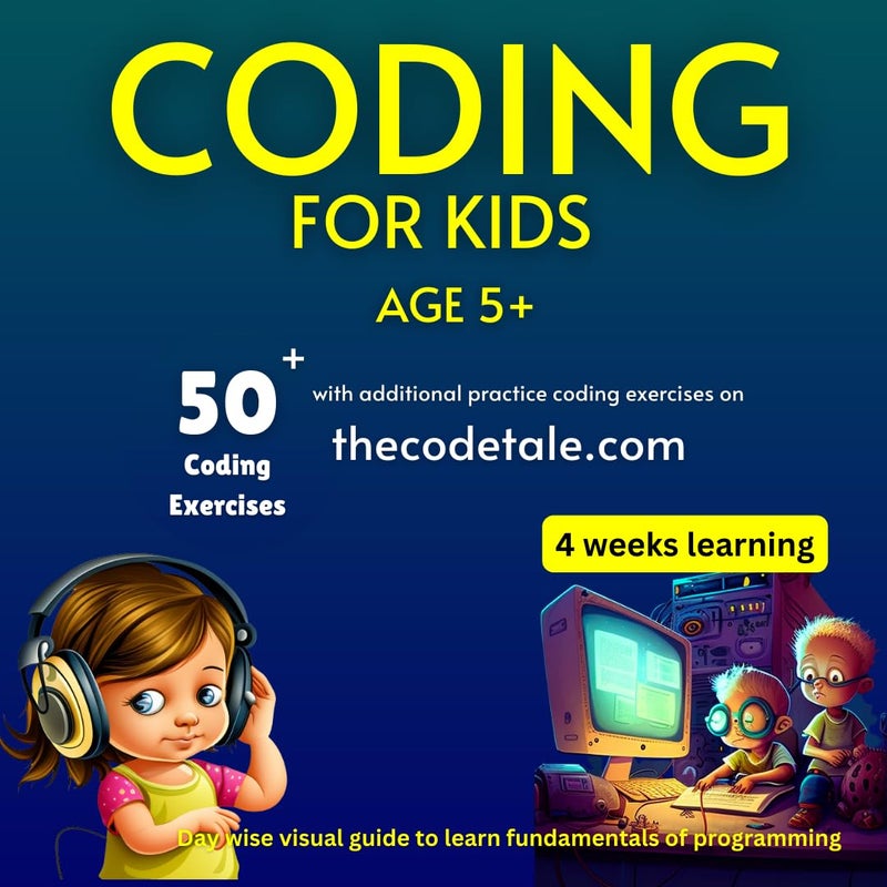 Coding for Kids, Age 5+, 50+ coding exercises and additional practice coding games with thecodetale platform - Image 1