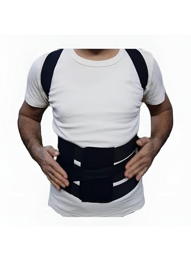 Vertical Full Back Support Belt & Posture Corrector – High-Quality Ergonomic Design with 12 Reinforcement Braces – Comprehensive Spine & Shoulder Support for Men, Women, and Kids. - Image 3