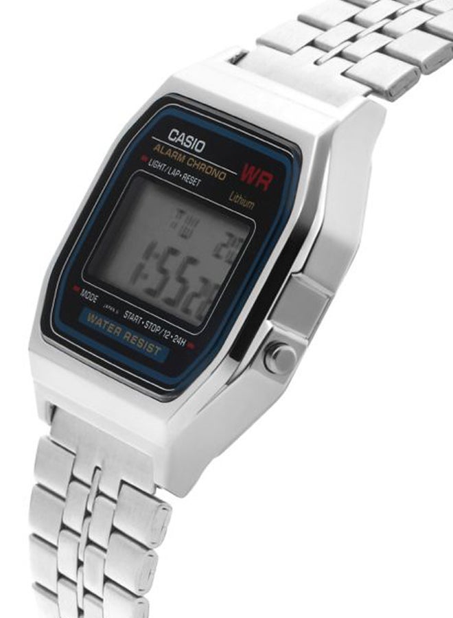 CASIO Men Stainless Steel Digital Watch A159W-N1DF - 33 mm - Silver - Image 5