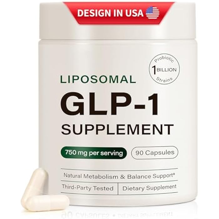 Ninsiec GLP-1 Probiotic Supplement, Support GLP1 Naturally for Women and Men, with Prebiotic & Probiotic Blend,Hunger, Cravings, Gut Health (90 Capsules) - Image 1