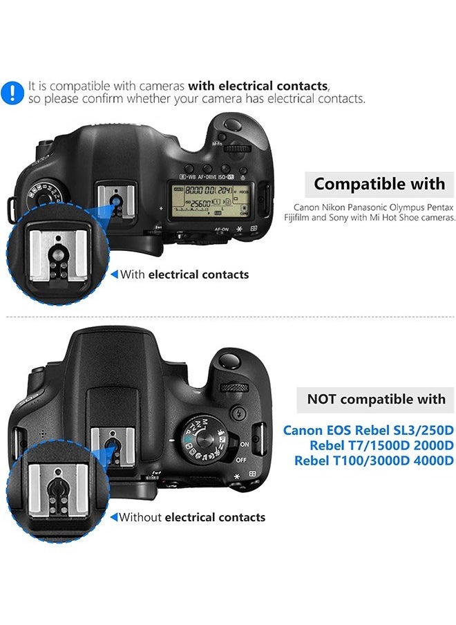 نيوير فلاش Neewer TT560 Speedlite لكاميرات Canon وSony وNikon وPanasonic وOlympus وPentax وغيرها من كاميرات DSLR، فلاش كاميرا رقمية مع حذاء ساخن قياسي  - Image 4