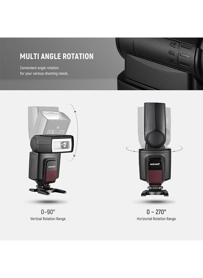 نيوير فلاش Neewer TT560 Speedlite لكاميرات Canon وSony وNikon وPanasonic وOlympus وPentax وغيرها من كاميرات DSLR، فلاش كاميرا رقمية مع حذاء ساخن قياسي  - Image 5