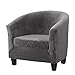 MIFXIN MIFXIN 2 Pieces Velvet Tub Chair Covers with Cushion Cover Stretch Soft Removable Tub Chair Slipcovers Armchair Sofa  - Image 2