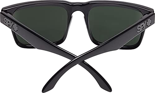 Spy Optic Helm Black-Happy Gray Green Square Sunglasses, 57 mm - Image 5