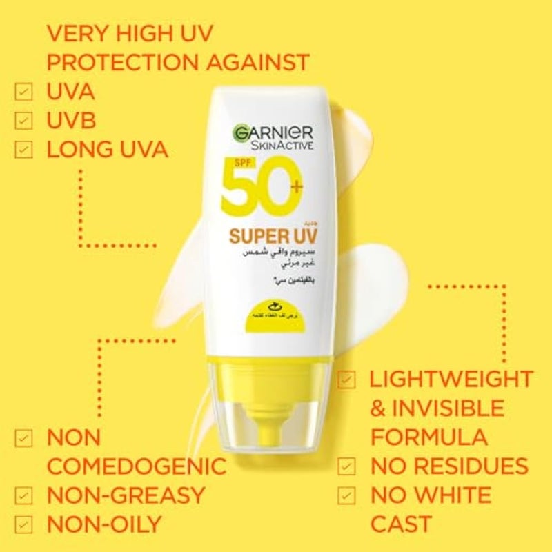 Garnier Skinactive Super Uv Invisible Serum Sunscreen 30Ml - Image 4