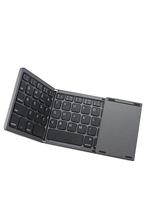 Oasisgalore Foldable Wireless Keyboard Mini Bluetooth Keyboard with Touchpad for Phone Laptop PC