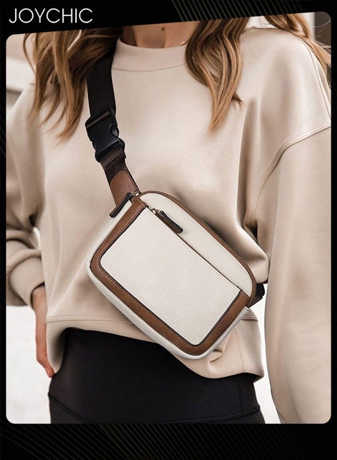Joychic حقائب حزام عبر الجسم للنساء من الجلد الصناعي مقاومة للماء ومقاومة للاهتراء، حقيبة خصر، حقائب عبر الجسم للسفر والمشي والجري - Image 1