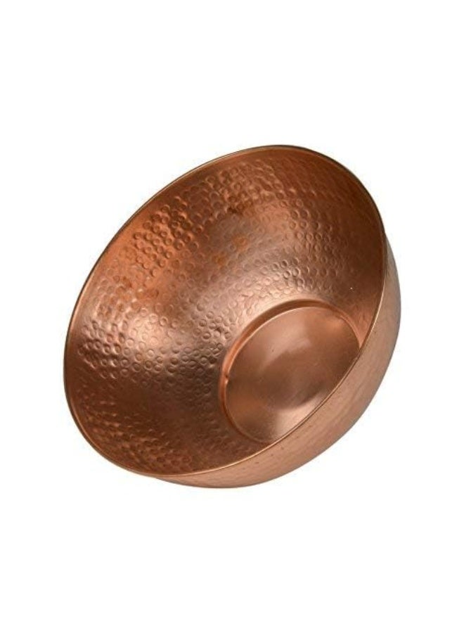 GoCraft Pure Copper Mixing Bowl with Hammered Finish for Salad, Egg Beating, Decorative & Kitchen Serving Purposes - 7.5" (Medium) - Image 5