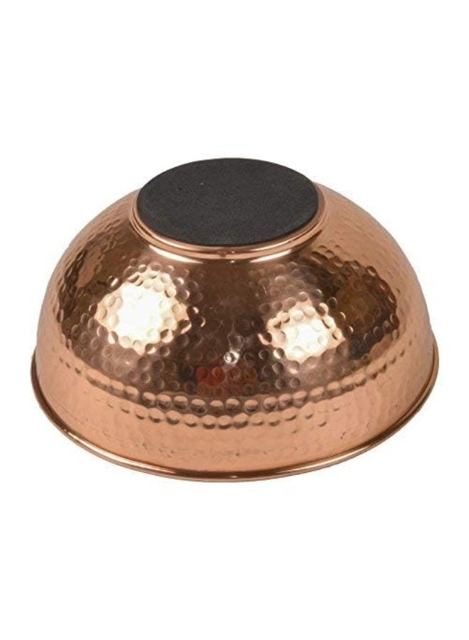 GoCraft Pure Copper Mixing Bowl with Hammered Finish for Salad, Egg Beating, Decorative & Kitchen Serving Purposes - 7.5" (Medium) - Image 4