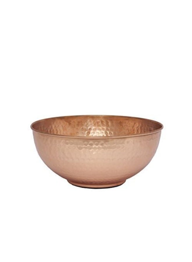 GoCraft Pure Copper Mixing Bowl with Hammered Finish for Salad, Egg Beating, Decorative & Kitchen Serving Purposes - 7.5" (Medium) - Image 2