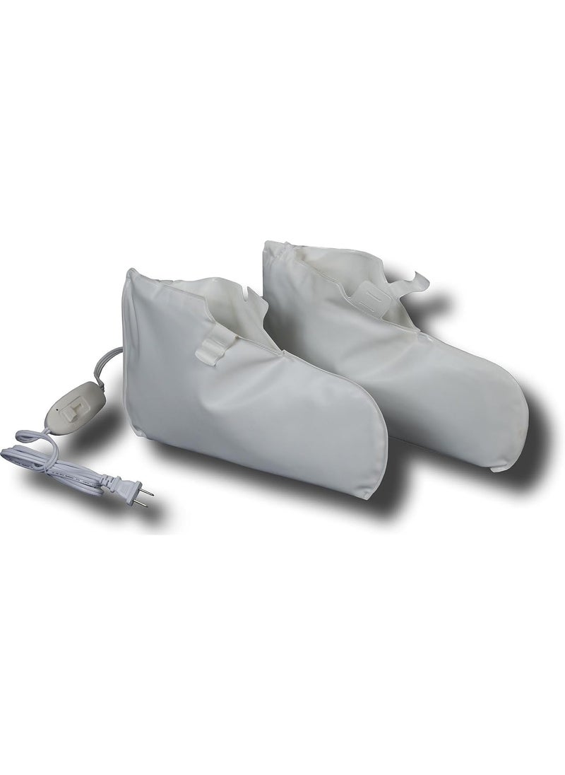Bilt-Rite Mastex Health Heated Booties, White 