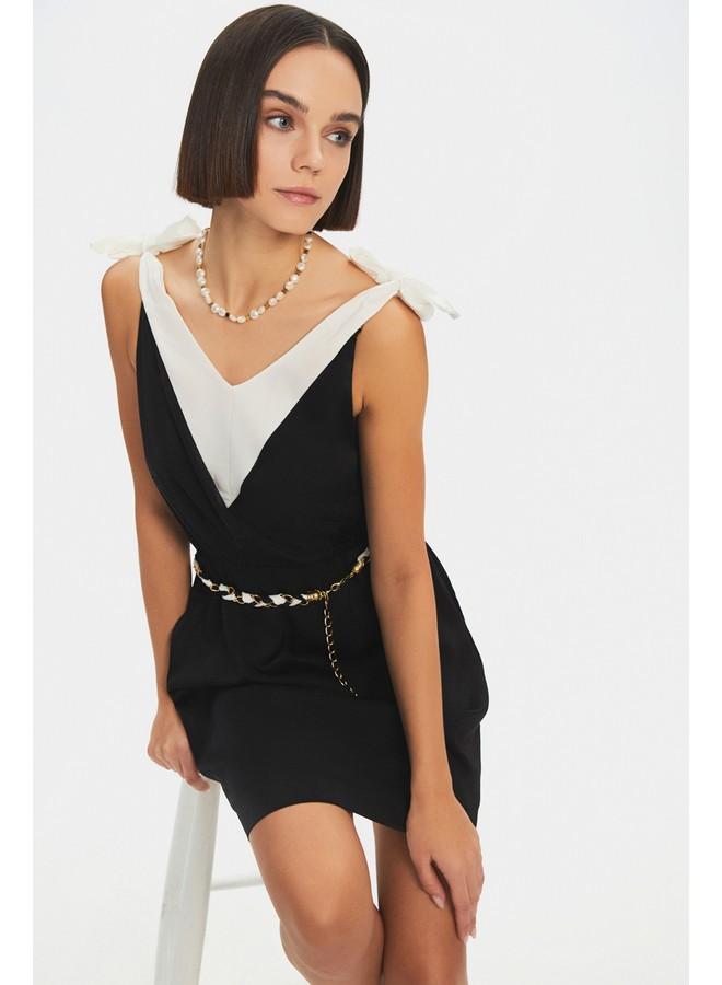 JUNE Contrast Trim Dress - Image 1