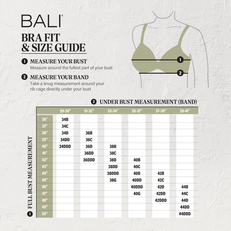 Bali Women's One Smooth U Ultra Light Illusion Neckline Underwire Bra, Nude,36D - Image 5