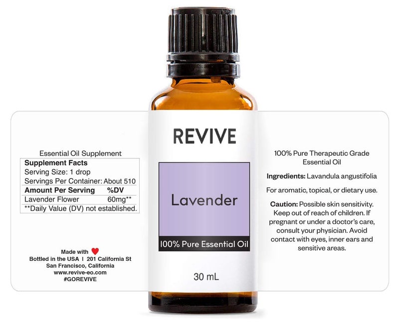 REVIVEEO Lavender Essential Oil 30mL by Revive Essential Oils - 100% Pure Therapeutic Grade, for Diffuser, Humidifier, Massage, Aromatherapy, Skin & Hair Care - Image 2