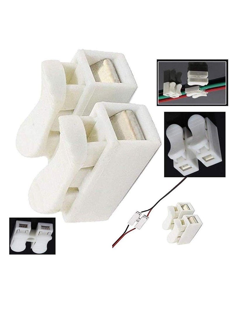 DIY Crafts DIY Crafts CTDIYHI50319 CH2 Spring Wire Connector Quick Connector Terminal Block Electrical Cable Clamp Terminal Connector LED Strip Light  - Image 2