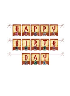 Suruchi Strokes Suruchi Strokes Potter Head Birthday Theme Party Decorations items Happy Birthday Cake Topper Return Gift Tag Eye Mask Frill Hangings Photobooth Props Backdrop Cutout Poster Happy Birthday 