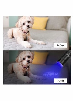 SYOSI UV Flashlight Black Light, 365nm 5W Ultraviolet Blacklight Detector for Dog Urine, Pet Stains, and Bed Bug Black  - Image 4