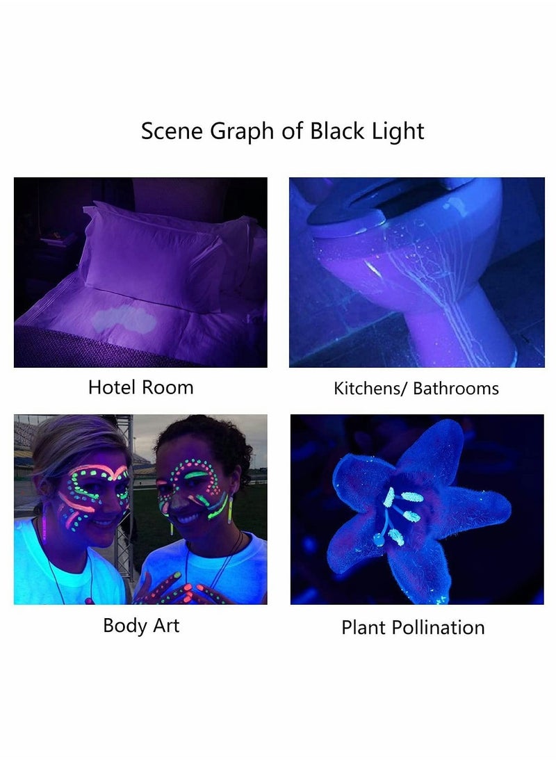 SYOSI UV Flashlight Black Light, 365nm 5W Ultraviolet Blacklight Detector for Dog Urine, Pet Stains, and Bed Bug Black  - Image 5