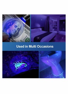 SYOSI UV Flashlight Black Light, 365nm 5W Ultraviolet Blacklight Detector for Dog Urine, Pet Stains, and Bed Bug Black  - Image 3