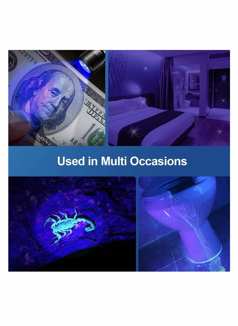 SYOSI UV Flashlight Black Light, 365nm 5W Ultraviolet Blacklight Detector for Dog Urine, Pet Stains, and Bed Bug Black  - Image 3