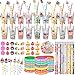 Baderke 24 Sets Birthday Gifts Party Favors Set Include Reusable Cups with Dome Lids Straw Decoration Pencil Heart Eraser Silicone Bracelet Stickers Birthday - Image 3
