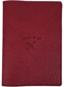 سميرنا Mira Passport Cover Passport Holder Claret Red