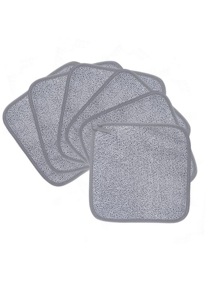 Polyte Premium Hypoallergenic Microfiber Makeup Remover And Facial Cleansing Cloth 8 X 8 In 6 Pack (Gray)  - Image 2