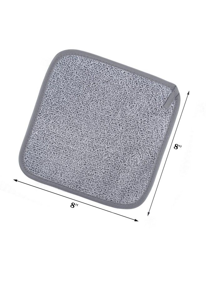 Polyte Premium Hypoallergenic Microfiber Makeup Remover And Facial Cleansing Cloth 8 X 8 In 6 Pack (Gray)  - Image 3