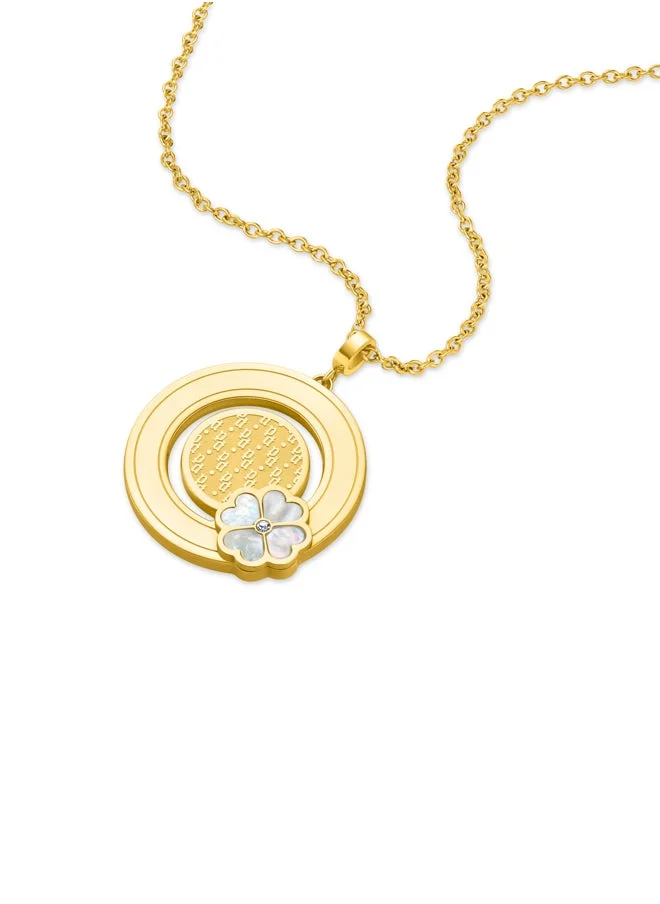 بوليس POLICE - Necklace For Women Gold Plating With Mother Of Pearl - PEJLN0002705