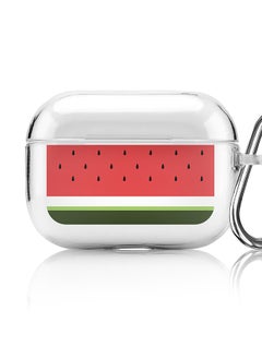 Classic Clear printed Case for Apple AirPods Pro 2nd Generation Thin Transparent Cover [Designed for Apple AirPods Pro 2nd Generation] - Minimal Watermelon