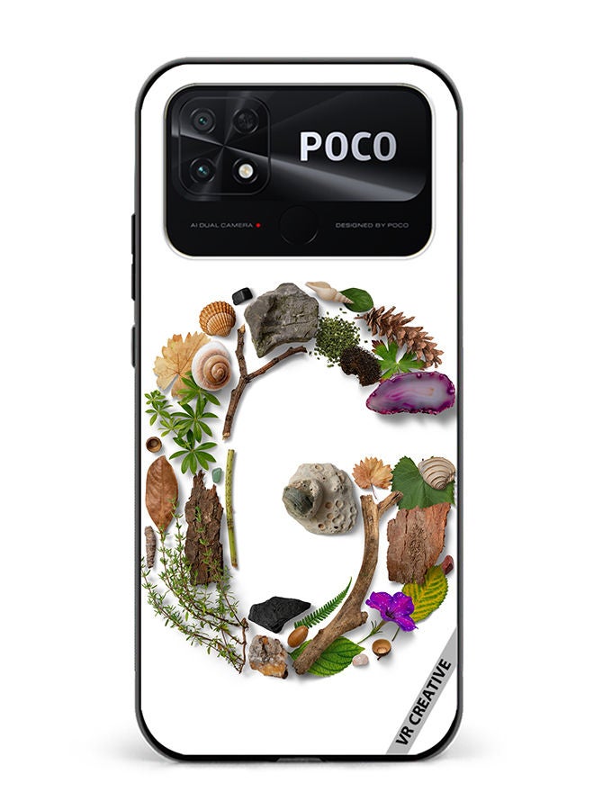 VR CREATIVE Protective Case Cover For Xiaomi Poco C40 Alphabet G Design Multicolour - Image 1