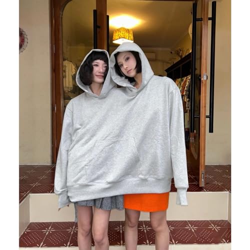 Jongdari Couples Hoodies, Two Person Hoodie Couple Sweaters Funny Matching Hoodies - Black - Image 3