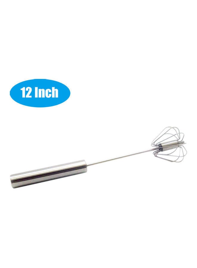 NIBEMINENT Automatic Egg Beater Mixing Tool Silver 12inch - Image 1