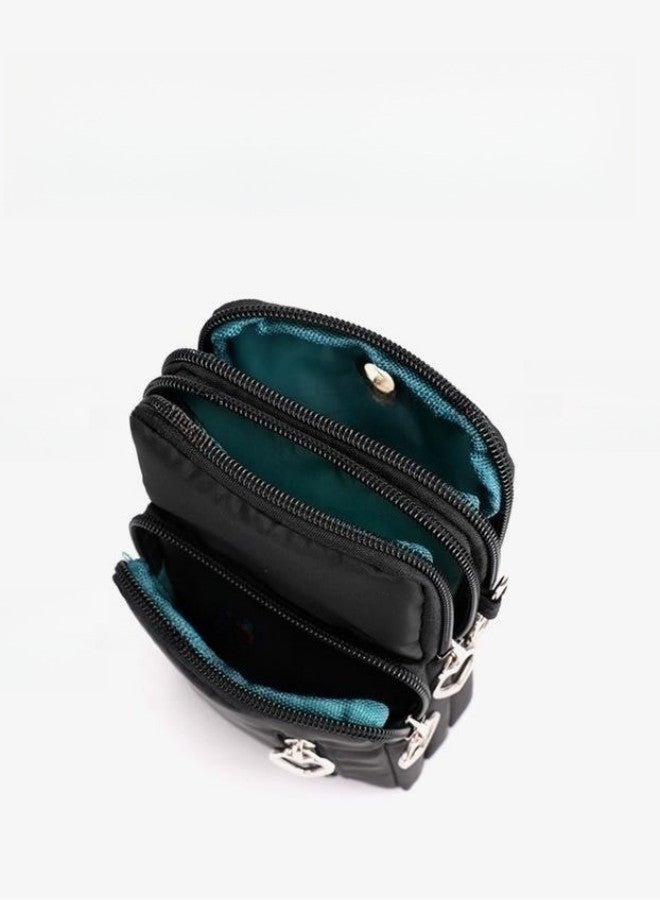 WAOKN Women's New Korean Style Wall-mountable Shoulder Bag, Ladies Versatile Small Bag Mobile Phone Bag Crossbody Bag, Refreshing and Elegant Coin Purse Carrying Bag Arm Bag Sling Bag  - Image 5