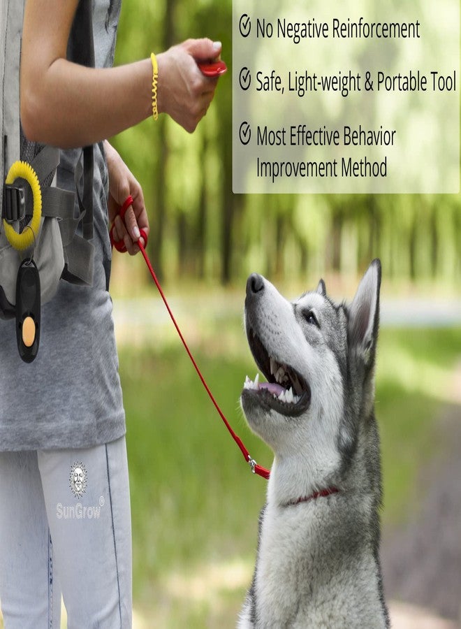 SunGrow 2-Pack Dog Clicker for Training with Wrist Bands, 2 Inches Multicolor, Pet Cat Dog Training Clickers & Behavior Aids, Convenient and Effective Clicker Training Tools for Puppy or Cat - Image 5
