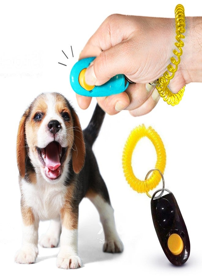 SunGrow 2-Pack Dog Clicker for Training with Wrist Bands, 2 Inches Multicolor, Pet Cat Dog Training Clickers & Behavior Aids, Convenient and Effective Clicker Training Tools for Puppy or Cat - Image 2